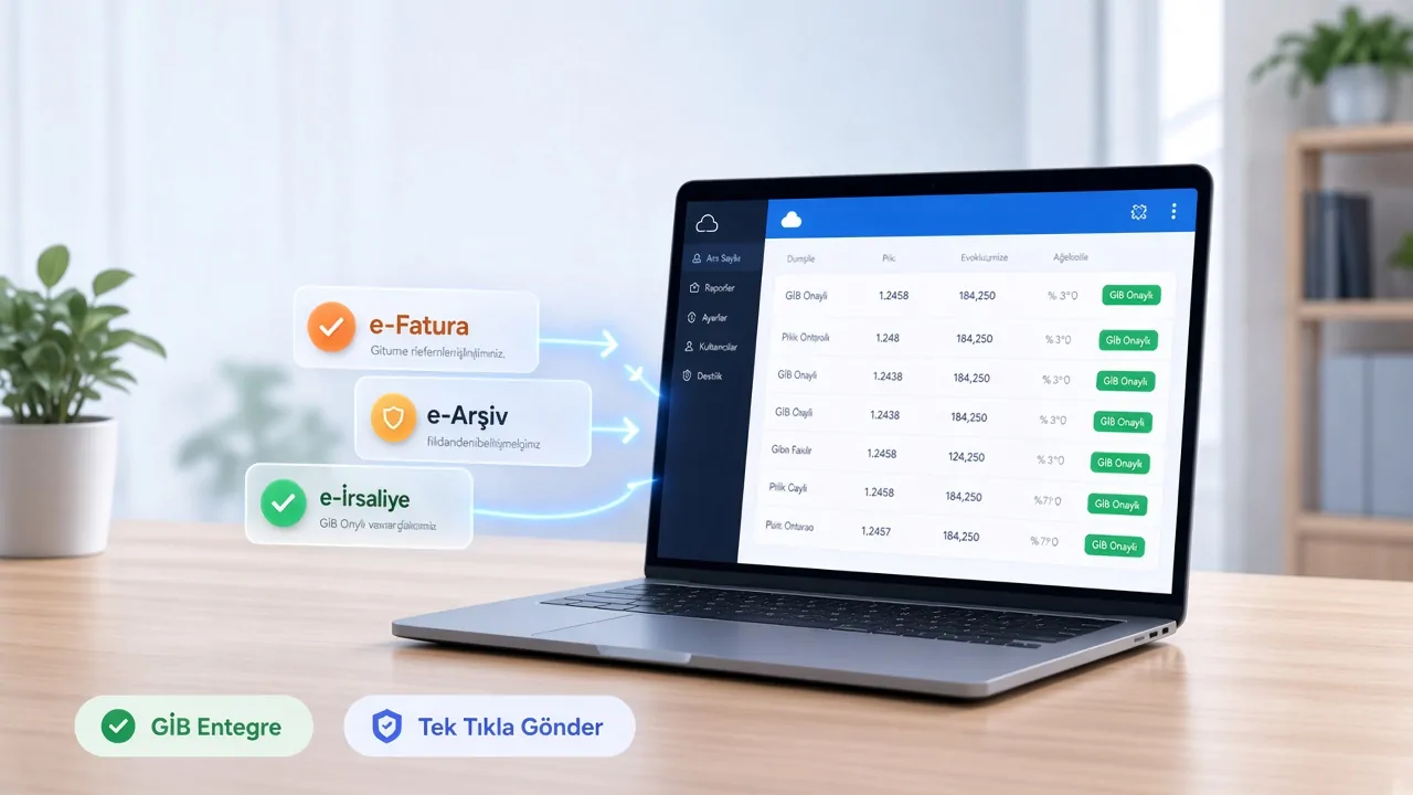 e-Fatura, e-Arşiv ve e-İrsaliye (e-Dönüşüm) modülü
