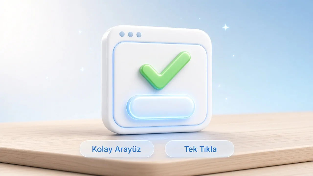 Pastel Bulut kolay kullanımlı arayüzü Pastel Bulut Kolay Kullanım Görseli